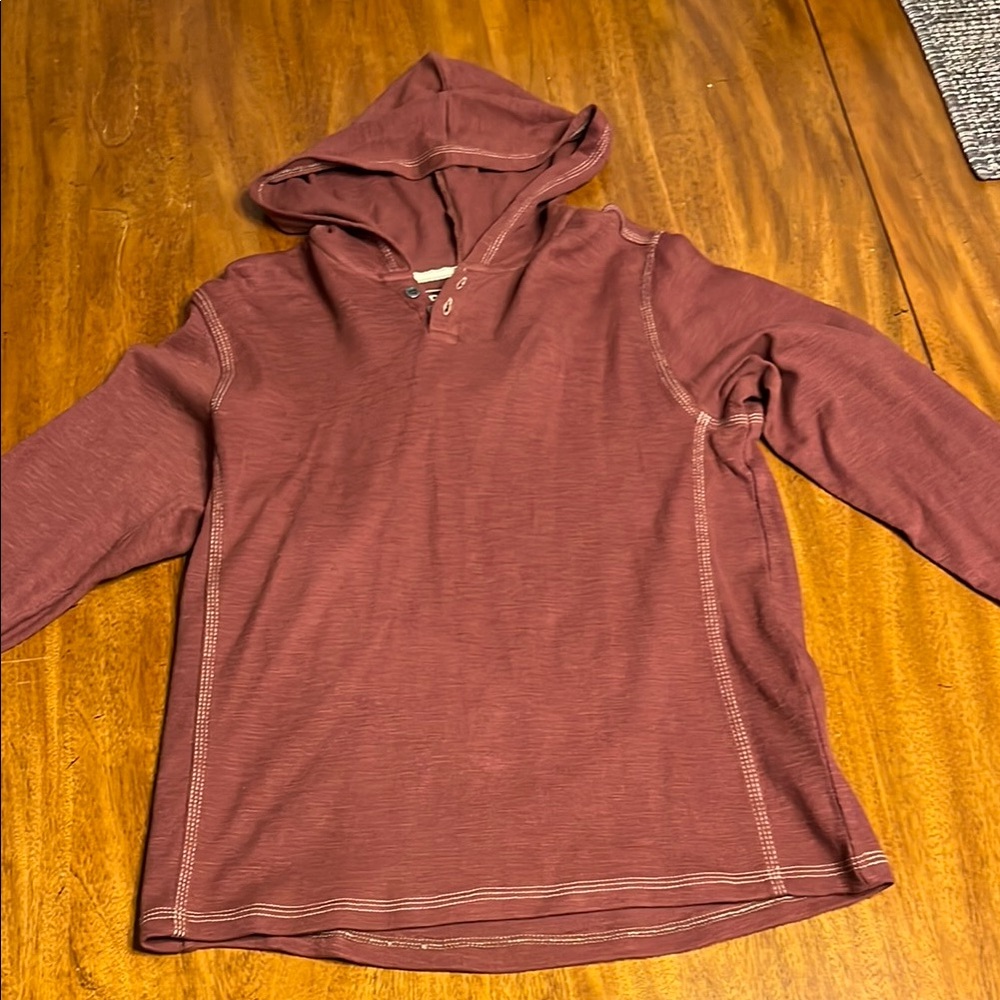 BKE Red Hooded Jacket with Soft Fabric